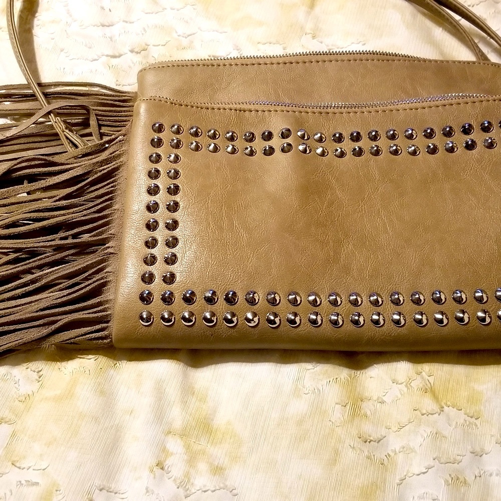 Handbag with studs and fridge